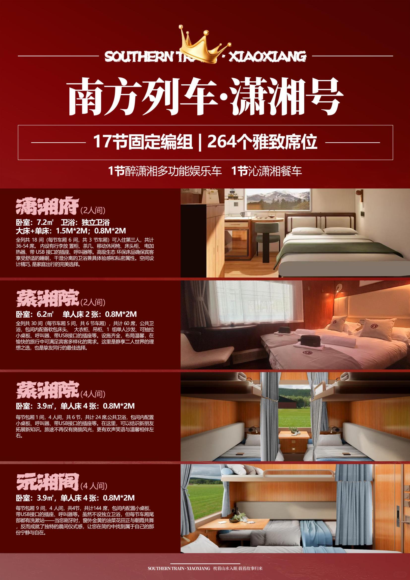 2026 年南方快車瀟湘號旅遊專列全年班期已出炉